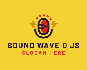 Loud Sound Mic Podcast logo design