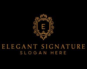 Elegant Royal Shield logo design