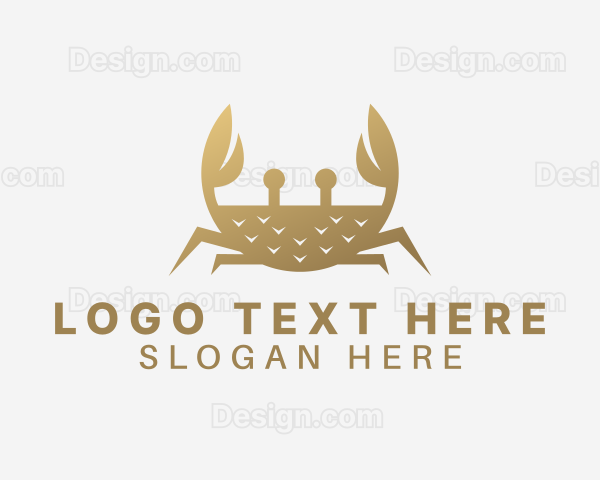 Gradient Golden Crab Logo