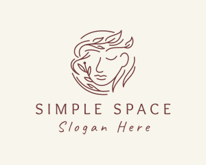 Wellness Woman Face Logo