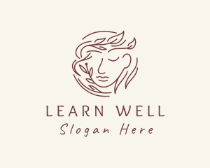 Wellness Woman Face logo design