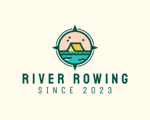 Outdoor River Lake Camping  logo design