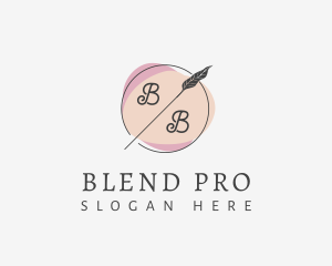 Dainty Leaf Emblem logo design