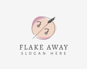 Dainty Leaf Emblem logo design