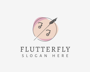 Dainty Leaf Emblem logo design