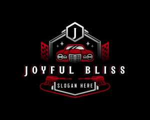 Car Garage Pressure Washer logo design