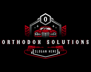 Car Garage Pressure Washer logo design