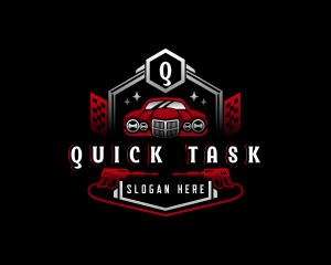 Car Garage Pressure Washer logo design