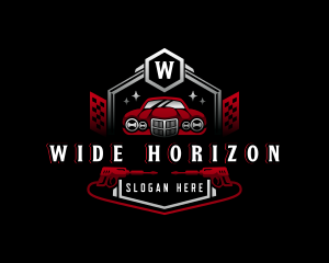 Car Garage Pressure Washer logo design