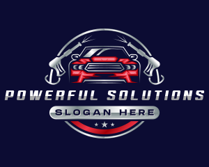 Cleaning Vehicle Power Washer logo design