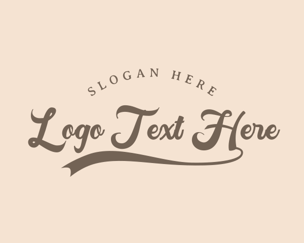 Traditional Script Handwriting logo