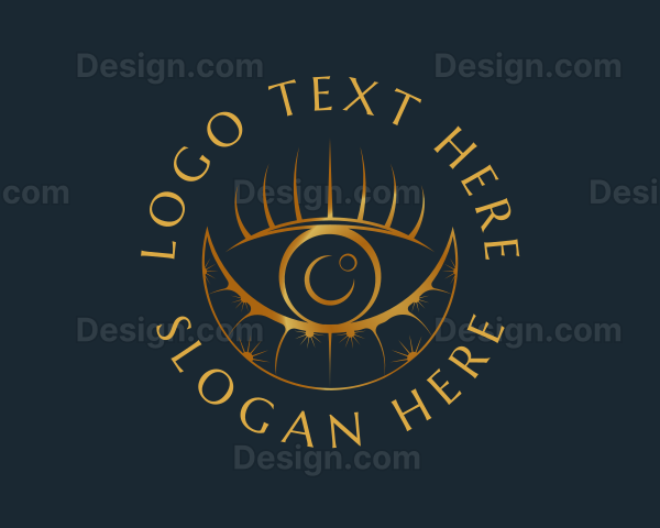 Cosmic Crescent Eye Logo