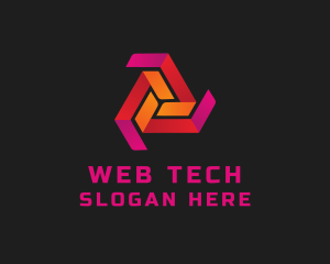 Triangle Vortex Technology logo design