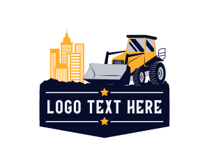 City Bulldozer Machine logo