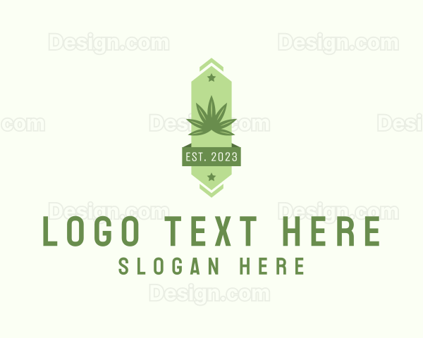 Organic Cannabis Weed Logo