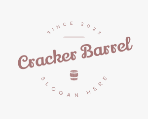 Tavern Retro Barrel logo design