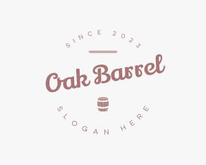 Tavern Retro Barrel logo design