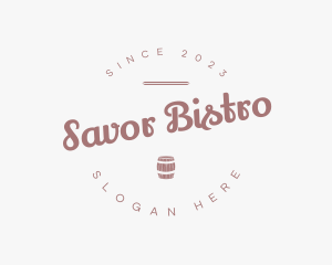 Tavern Retro Barrel logo design