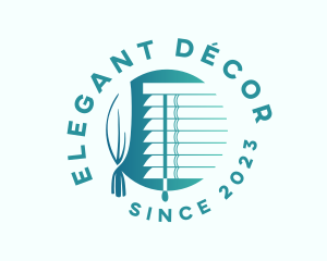 Curtain Blinds Decor logo design