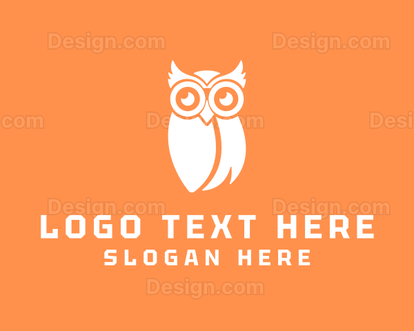 Simple Owl Bird Logo