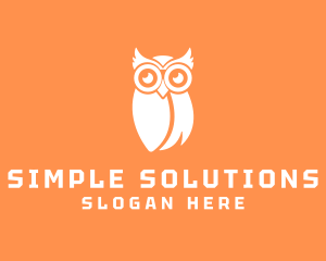 Simple Owl Bird logo design