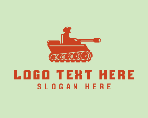Military Army Tank  Logo