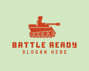 Military Army Tank  logo design