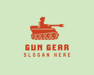 Military Army Tank  logo design