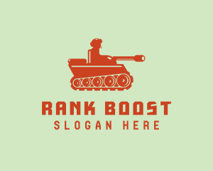 Military Army Tank  logo design