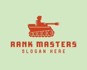 Military Army Tank  logo design