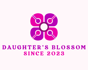 Flower Pollen Petals logo design