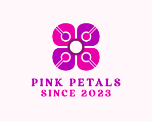 Flower Pollen Petals logo design