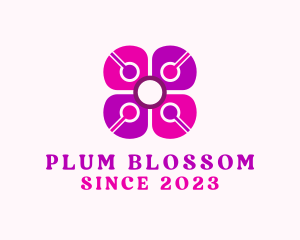 Flower Pollen Petals logo design