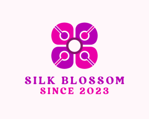 Flower Pollen Petals logo design