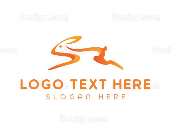 Bunny Pet Rabbit Logo