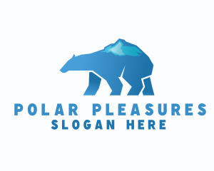 Winter Ice Polar Bear logo