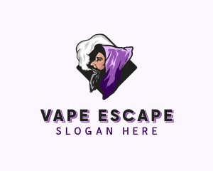 Smoking Wizard Vape logo design