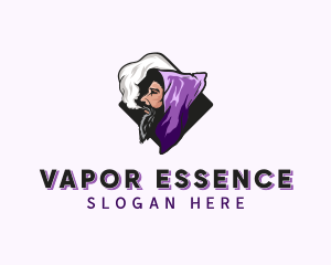 Smoking Wizard Vape logo design