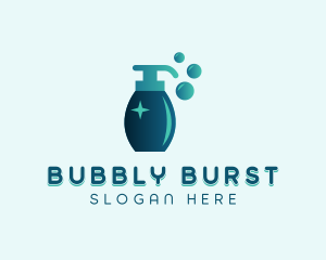 Soap Dispenser Sanitation logo design