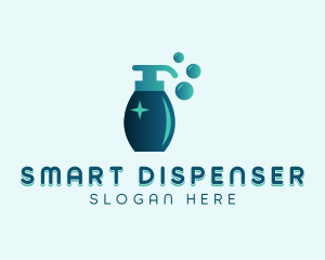 Soap Dispenser Sanitation logo design