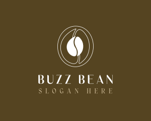 Coffee Bean Line Art logo design