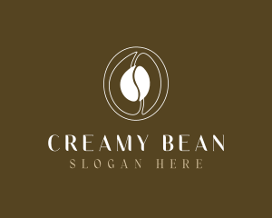 Coffee Bean Line Art logo design