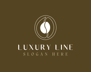 Coffee Bean Line Art logo design