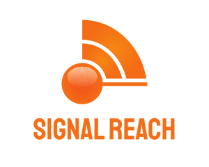 Orange Wave Signal logo design