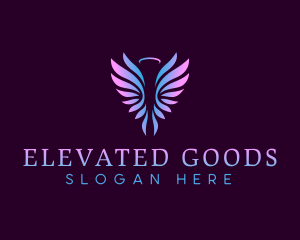 Angel Wings Halo logo design