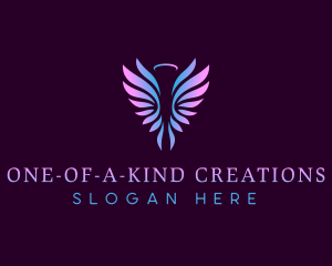 Angel Wings Halo logo design