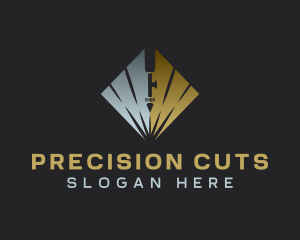 Laser Cutting Fabrication logo design