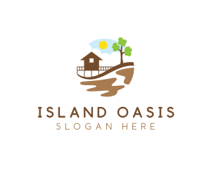 Beach House Resort logo design