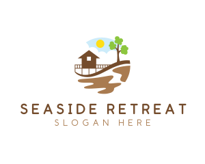 Beach House Resort logo design