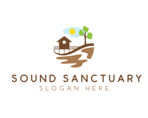 Beach House Resort logo design